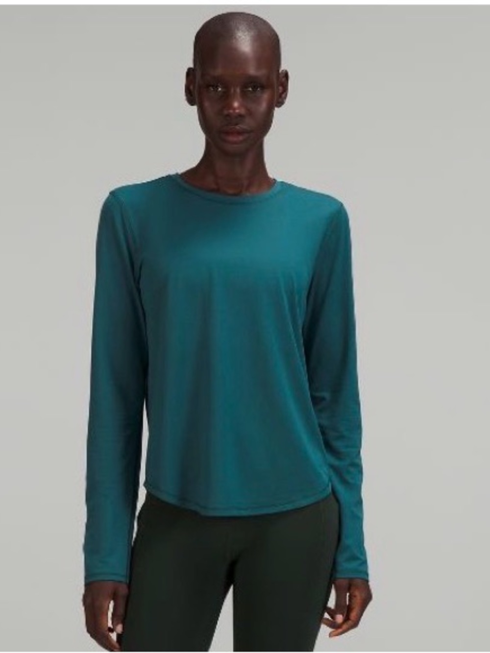 lululemon athletica Long-Sleeve Crew Tee in Teal